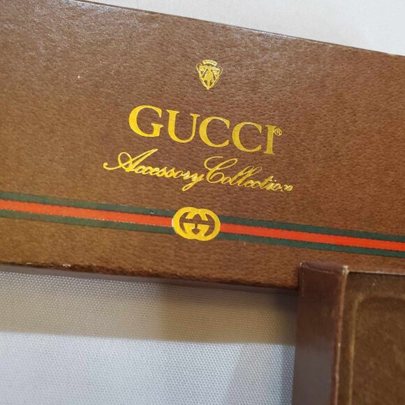 GUCCI Vintage Interlocking GG Logo Two Tone Bag Charm Key Ring Key Chain - Picture 4 of 16